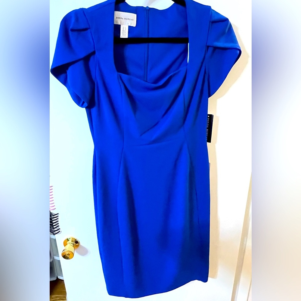 NWT Donna Morgan Royal Blue Dress Size 6